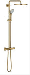 GROHE Euphoria XXL 310 Regendouche - ø 31 cm - Met thermostaatkraan - Cool sunrise geborsteld (mat goud) - 26075GN0
