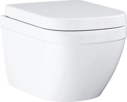 GROHE Euro Ceramic hangende WC set - toiletpot met deksel en bril - Keramiek