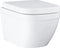 GROHE Euro Ceramic hangende WC set - toiletpot met deksel en bril - Keramiek