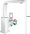 GROHE Eurocube Wastafelkraan - Hoge uitloop - Met trekwaste - Chroom - Waterbesparend