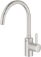 GROHE Eurosmart Cosmopolitan Keukenkraan - hoge draaibare C-uitloop - RVS (supersteel) - 32843DC2