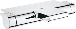GROHE Grohtherm 2000 Thermostatische Badkraan - 15cm - Waterbesparend - Met omstelling en CoolTouch technologie - Inclusief koppelingen en planchet - Chroom