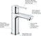GROHE Lineare New Wastafelkraan XS - Extra lage uitloop - Met push open waste - Chroom