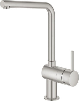 GROHE Minta keukenmengkraan, draaibereik 0°/150°/360°, SuperSteel, L-uitloop