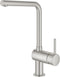 GROHE Minta keukenmengkraan, draaibereik 0°/150°/360°, SuperSteel, L-uitloop