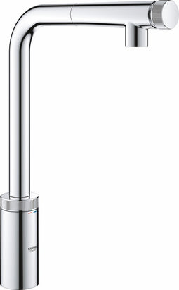 GROHE Minta Smartcontrol Keukenkraan - uittrekbare sproeikop - 140 graden draaibaar - chroom - 31613000