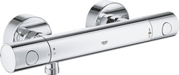 GROHE Precision Get Thermostatische Douchekraan - 15 cm - Waterbesparend - Inclusief koppelingen - Chroom