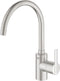 GROHE QuickFix Feel Mengkraan 1-Gats Met Instelbare Hoge Uitloop Supersteel RVS