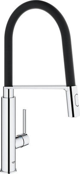 GROHE QuickFix Feel Professional Keukenkraan - Hoge draaibare uitloop - 2 straalopties - Chroom