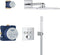 GROHE QuickFix Precision SmartControl inbouw douchesysteem - Vierkant - Chroom