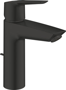 GROHE QuickFix Start eengreeps wastafelmengkraan water- en energiebesparend - M-Size - Incl. pop-up waste - Matte Black