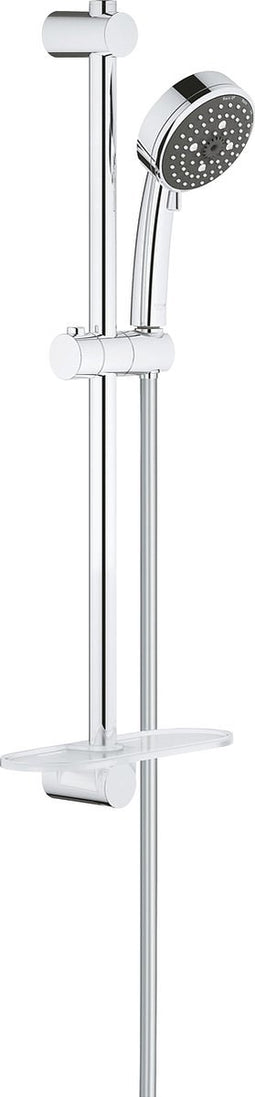 GROHE QuickFix Vitalio Comfort New IV Doucheset - Handdouche ø 10 cm - Glijstang 60 cm - Doucheslang 175 cm - Met zeepschaal