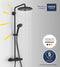 GROHE QuickFix Vitalio Joy 260 douchesysteem - Wandmontage - Waterbesparend - Phantom Black