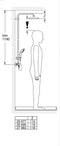 GROHE QuickFix Vitalio Start 250 Regendouche - ø 25 cm - Vierkant - Met thermostaatkraan - Chroom