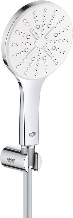 GROHE Rainshower SmartActive 130 Doucheset - 3 straalsoorten - wandhouder - chroom/moon white - 26581LS0