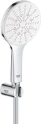 GROHE Rainshower SmartActive 130 Doucheset - 3 straalsoorten - wandhouder - chroom/moon white - 26581LS0
