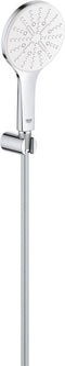 GROHE Rainshower SmartActive 130 Doucheset - 3 straalsoorten - wandhouder - chroom/moon white - 26581LS0