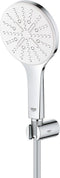 GROHE Rainshower SmartActive 130 Doucheset - 3 straalsoorten - wandhouder - chroom/moon white - 26581LS0