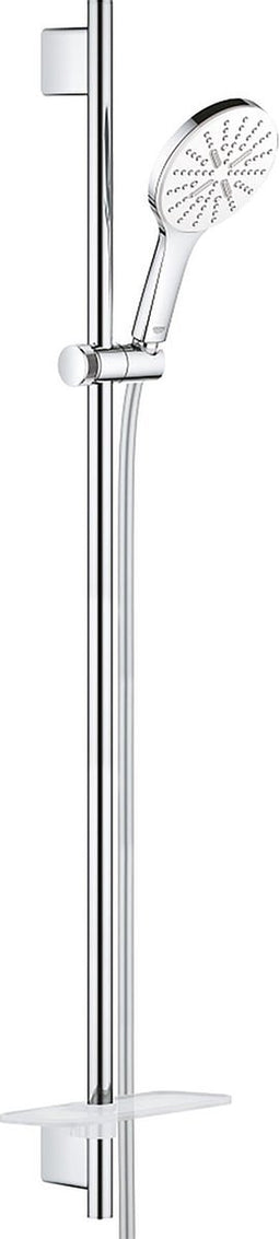 GROHE Rainshower SmartActive 130 Glijstangset - 90 cm - met zeepschaal - chroom/moon white - 26579LS0