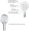 GROHE Rainshower SmartActive 130 Handdouche - 13 cm - 3 straalsoorten - chroom/moon white - 26574LS0