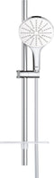 GROHE Rainshower SmartActive 150 Glijstangset - 60 cm - met zeepschaal - chroom/moon white - 26592LS0