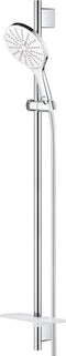 GROHE Rainshower SmartActive 150 Glijstangset - 90 cm - met zeepschaal - chroom/moon white - 26594LS0