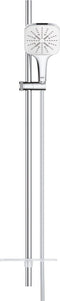 GROHE Rainshower SmartActive Cube 130 Glijstangset - 90 cm - met zeepschaal - chroom/moon white - 26587LS0