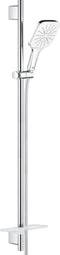 GROHE Rainshower SmartActive Cube 130 Glijstangset - 90 cm - met zeepschaal - chroom/moon white - 26587LS0