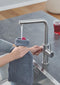 GROHE Red 3IN1 kokendwaterkraan - L Uitloop - 7L boiler - mengventiel – RVS (supersteel)