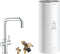 GROHE Red 3 in 1 Kokendwaterkraan - U-uitloop - 7L boiler - Met mengventiel – Chroom