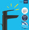 Grohe Start 1-gats wastafelkraan m-size m. waste mat zwart