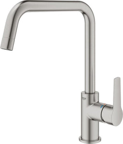 GROHE Start Keukenmengkraan - Hoge uitloop - 150° draaibereik - SuperSteel (RVS look)