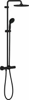 GROHE Vitalio Start Regendouche 250 - Ø 25 cm - Waterbesparend - Inclusief thermostaatkraan - Mat zwart