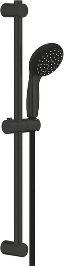Grohe Vitalio Start Glijstangset - Handdouche - ø10cm - 2 straalsoorten - 60cm - Doucheslang - 175cm - mat zwart