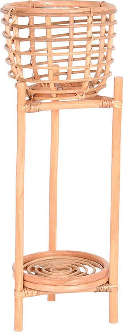 Grondlegger DKD Home Decor 25 x 25 x 70 cm Natuurlijk Rotan Bali