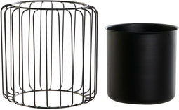 Grondlegger DKD Home Decor 26 x 26 x 26 cm Zwart Metaal