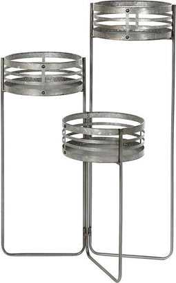 Grondlegger DKD Home Decor 3 in 1 Grijs Metaal Ijzer Loft (47 x 35 x 72 cm)
