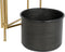 Grondlegger DKD Home Decor 30 x 21 x 80 cm Zwart Gouden Metaal