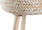 Grondlegger DKD Home Decor 31 x 31 x 52 cm Natuurlijk Wit Bamboe Decapé