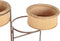 Grondlegger DKD Home Decor 55 x 42 x 79 cm Zwart Bruin Ijzer Bamboe Tropisch