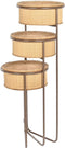 Grondlegger DKD Home Decor 55 x 42 x 79 cm Zwart Bruin Ijzer Bamboe Tropisch