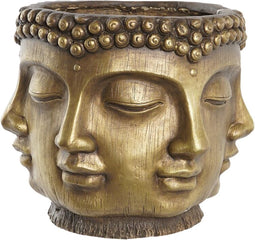 Grondlegger DKD Home Decor Gouden Boeddha Orientaals Magnesium (34 x 34 x 30 cm)