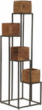 Grondlegger DKD Home Decor Metaal Mangohout (40 x 40 x 140 cm)