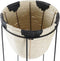 Grondlegger DKD Home Decor Natuurlijk Zwart Metaal Koloniaal Vezel (30 x 30 x 62 cm)