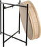 Grondlegger DKD Home Decor Natuurlijk Zwart Metaal Rotan Scandinavisch (43 x 43 x 46 cm)