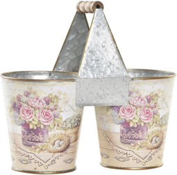 Grondlegger DKD Home Decor Roze Metaal Shabby Chic (24 x 12 x 23 cm)