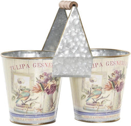 Grondlegger DKD Home Decor Roze Metaal Shabby Chic (24 x 12 x 23 cm)