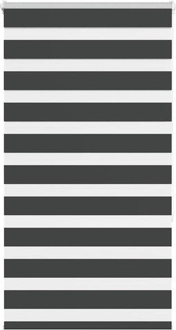 vidaXL - Zebra - rolgordijn - 75x150 - cm - stofbreedte - 70,9 - cm - zwart