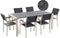 GROSSETO - Tuinset voor 6 - Grijs/Zwart - Graniet