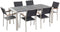 GROSSETO - Tuinset voor 6 - Grijs/Zwart - Graniet